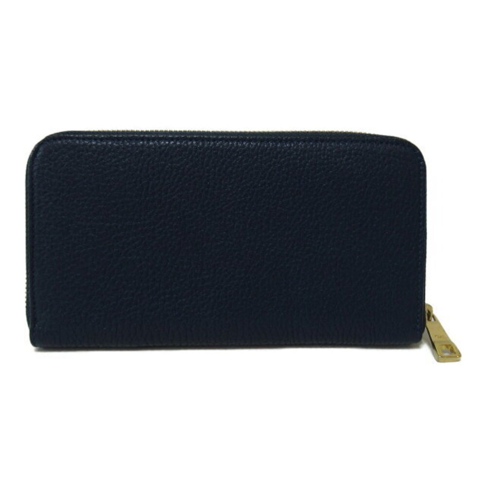 Chloe Blue Navy long leather round Wallet wallet